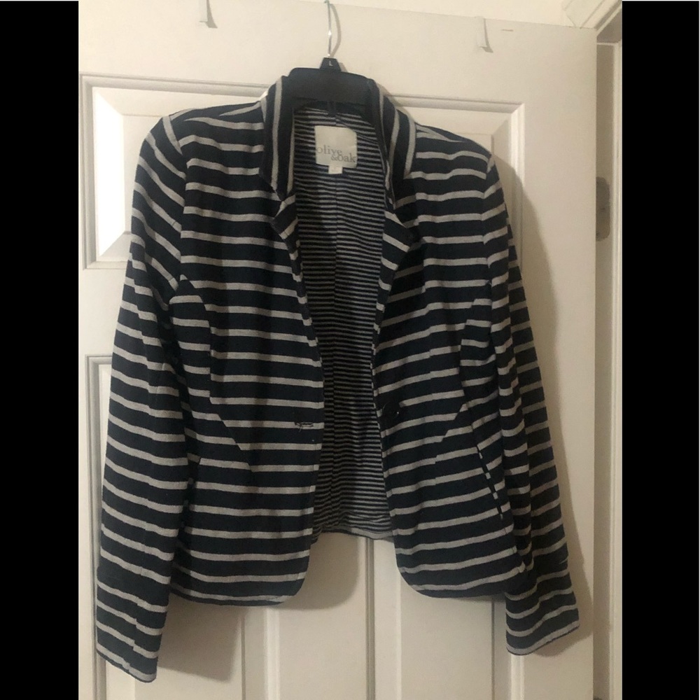 (3 for $15) Olive & Oak Striped Blazer